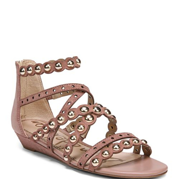 Sam Edelman Dustee Studded Suede Gladiator Sandals - Picture 3 of 8
